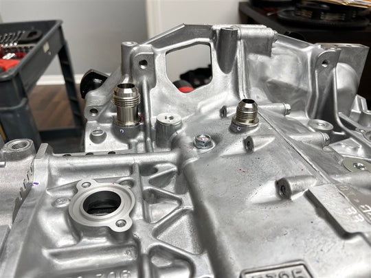 Torque Solution AN Engine / Valve Cover Breather Fittings: Subaru EJ25 Engines - Dirty Racing Products
