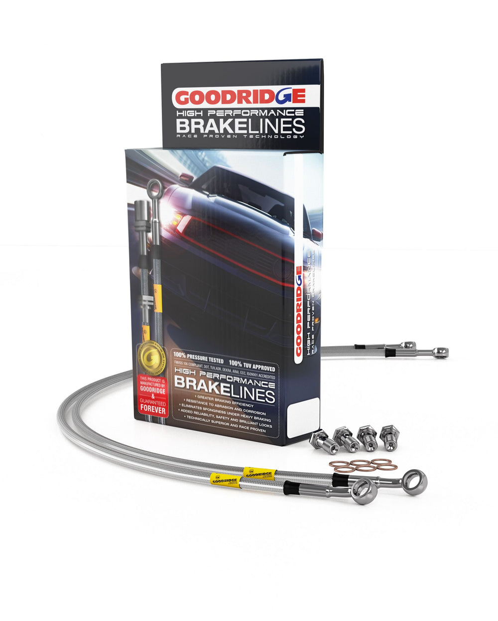 GoodRidge G-Stop Stainless Steel Brake Lines Front/Rear Subaru WRX 2008-2012 - Dirty Racing Products