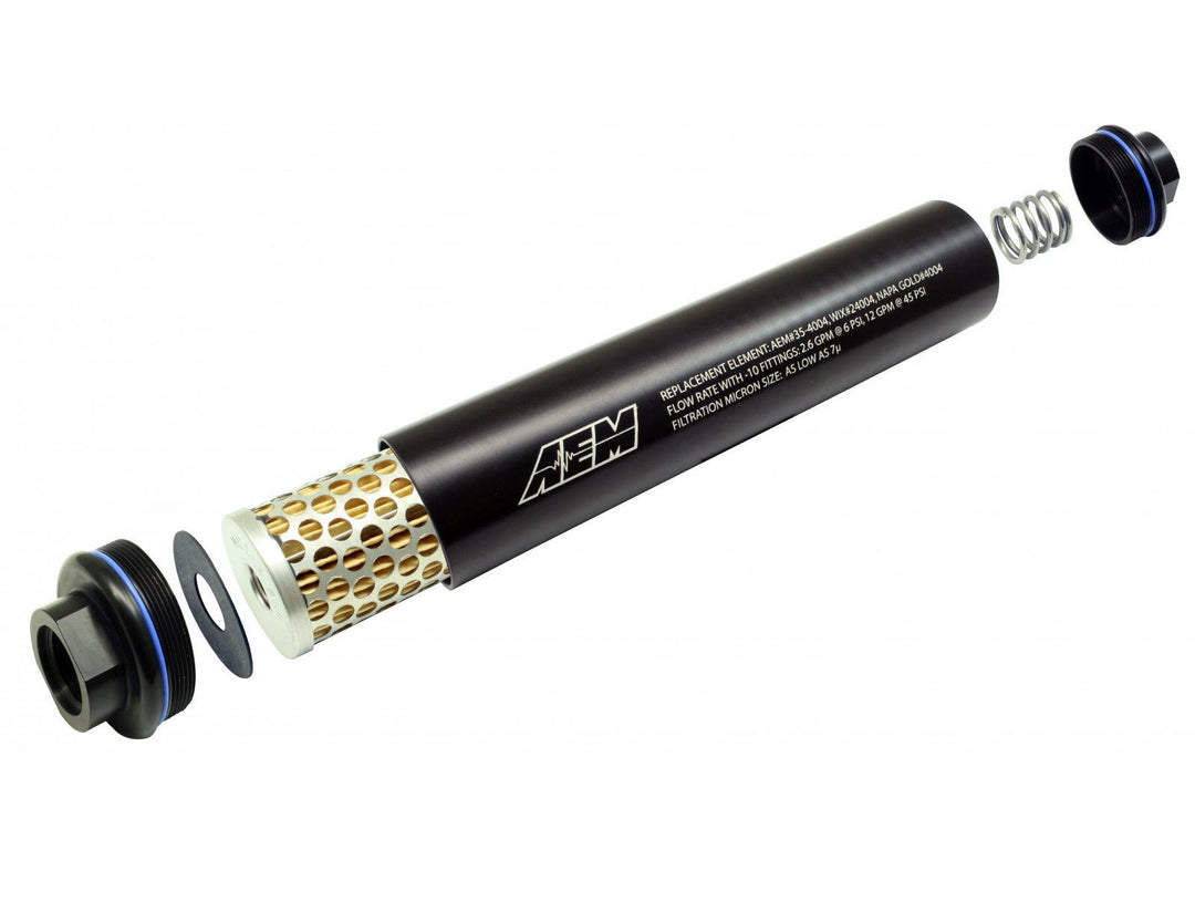 AEM Electronics -10AN High Volume Fuel Filter - Dirty Racing Products