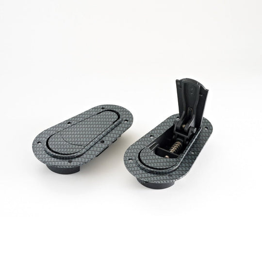 AeroCatch Hood Pins Flush Non-Locking Kit Carbon Look - Universal - Dirty Racing Products