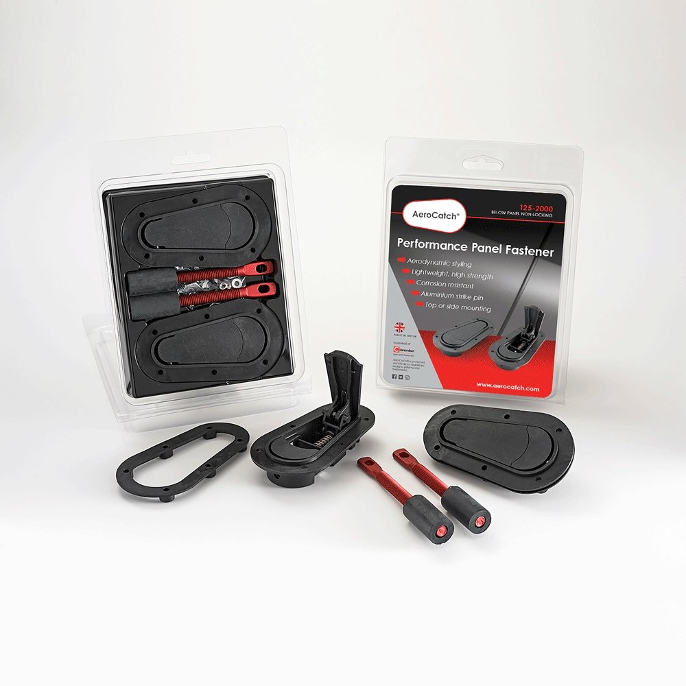 AeroCatch Hood Pins Flush Non-Locking Kit - Universal - Dirty Racing Products
