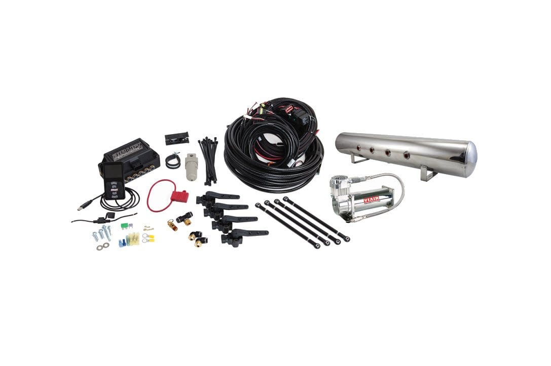 Air Lift Performance 3H (1/4" Air Line, 5 Gallon Polished Tank, VIAIR 444C Compressor) - Dirty Racing Products