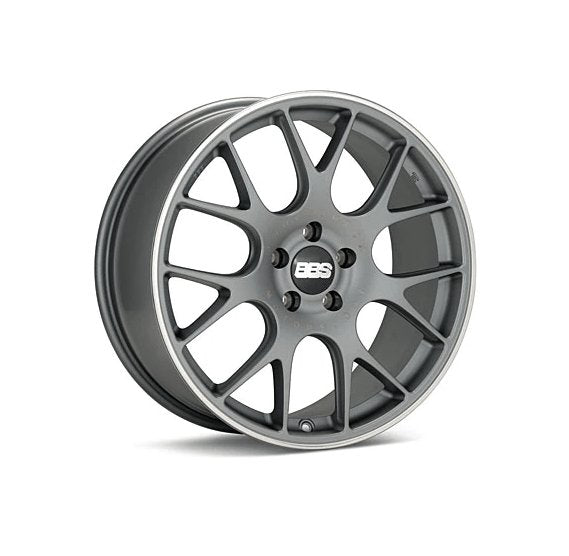 BBS CH-R 19x8 5x114.3 38mm - Satin Titanium w/Polished Stainless Lip Wheel - Dirty Racing Products