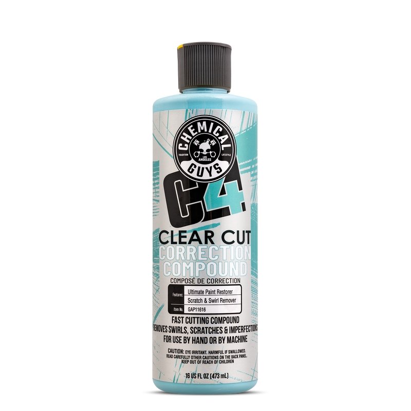 Chemical Guys C4 Clear Cut Correction Compound - 16oz (P6) - Dirty Racing Products