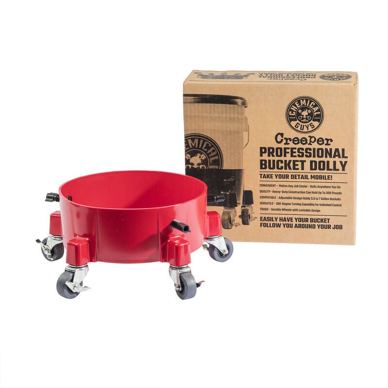 Chemical Guys Creeper Professional Bucket Dolly - Red (P1) - Dirty Racing Products