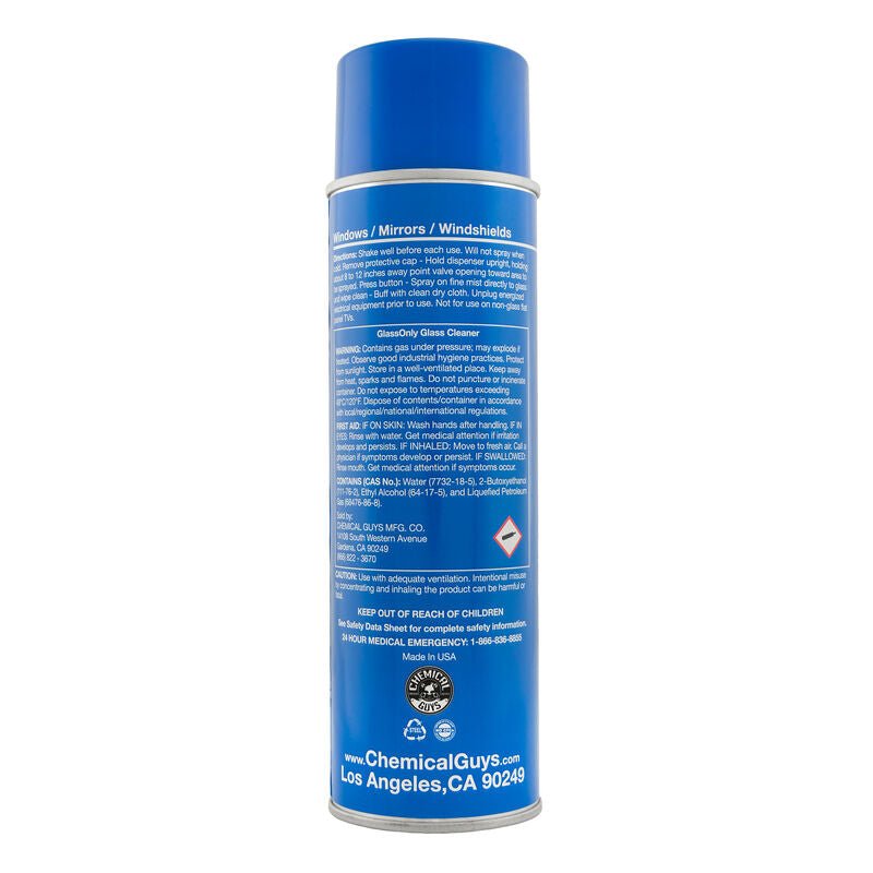 Chemical Guys Glass Only Foaming Aerosol Glass Cleaner - 1 Can (P6) - Dirty Racing Products