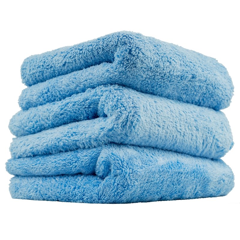 Chemical Guys Happy Ending Ultra Edgeless Microfiber Towel - 16in x 16in - Blue - 3 Pack (P16) - Dirty Racing Products