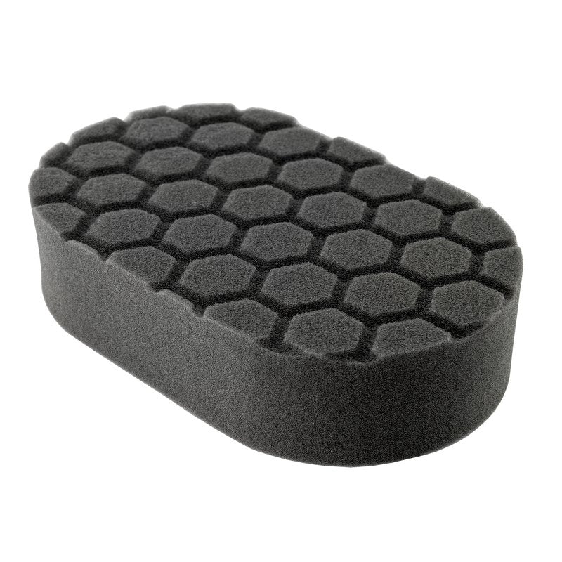 Chemical Guys Hex-Logic Finishing Hand Applicator Pad - Black - 3in x 6in x 1in (P24) - Dirty Racing Products