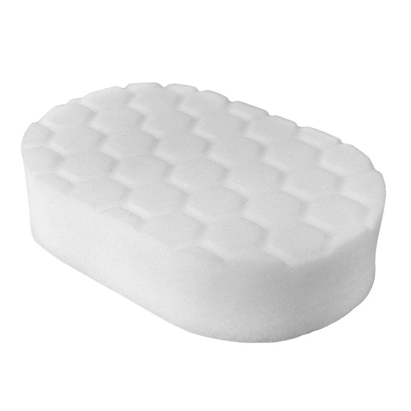 Chemical Guys Hex-Logic Polishing Hand Applicator Pad - White - 3in x 6in x 1in (P24) - Dirty Racing Products