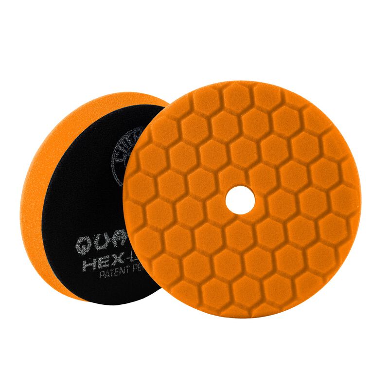 Chemical Guys Hex-Logic Quantum Medium-Heavy Cutting Pad - Orange - 6.5in (P12) - Dirty Racing Products
