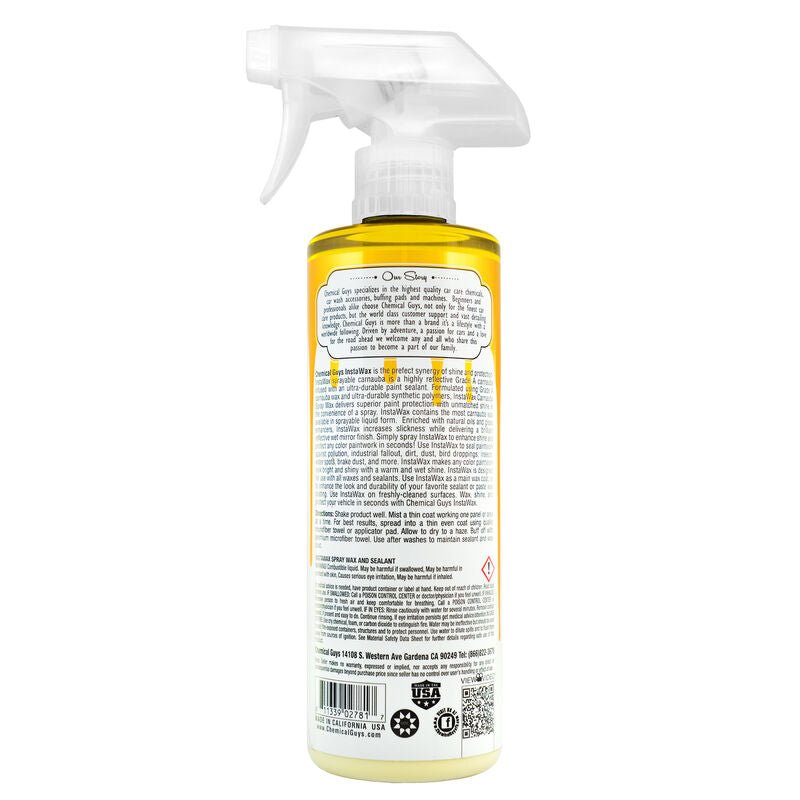 Chemical Guys InstaWax Liquid Carnauba Shine & Protection Spray - 16oz (P6) - Dirty Racing Products