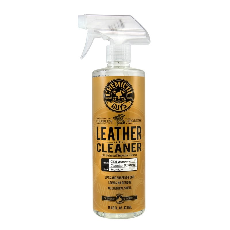 Chemical Guys Leather Cleaner Colorless & Odorless Super Cleaner - 16oz (P6) - Dirty Racing Products