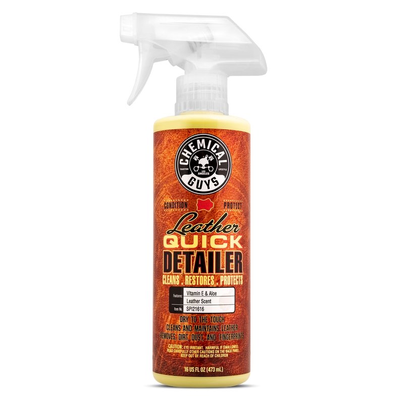 Chemical Guys Leather Quick Detailer Care Spray - Matte Finish - 16oz (P6) - Dirty Racing Products