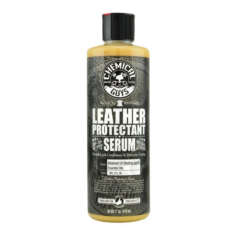 Chemical Guys Leather Serum Natural Look Conditioner & Protective Coating - 16oz (P6) - Dirty Racing Products