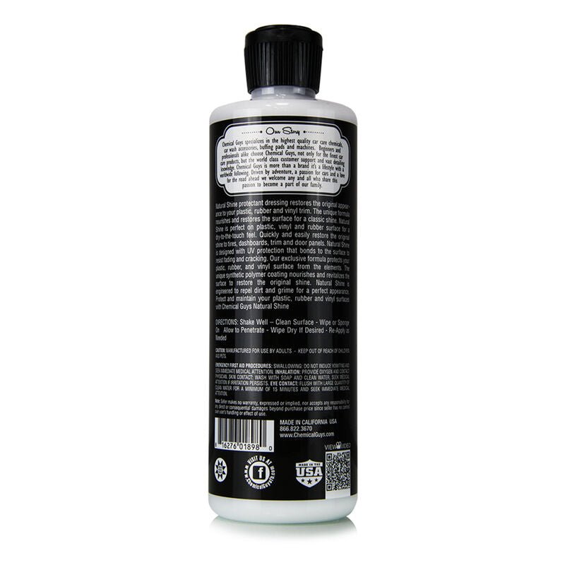 Chemical Guys Natural Shine Satin Dressing - 16oz (P6) - Dirty Racing Products