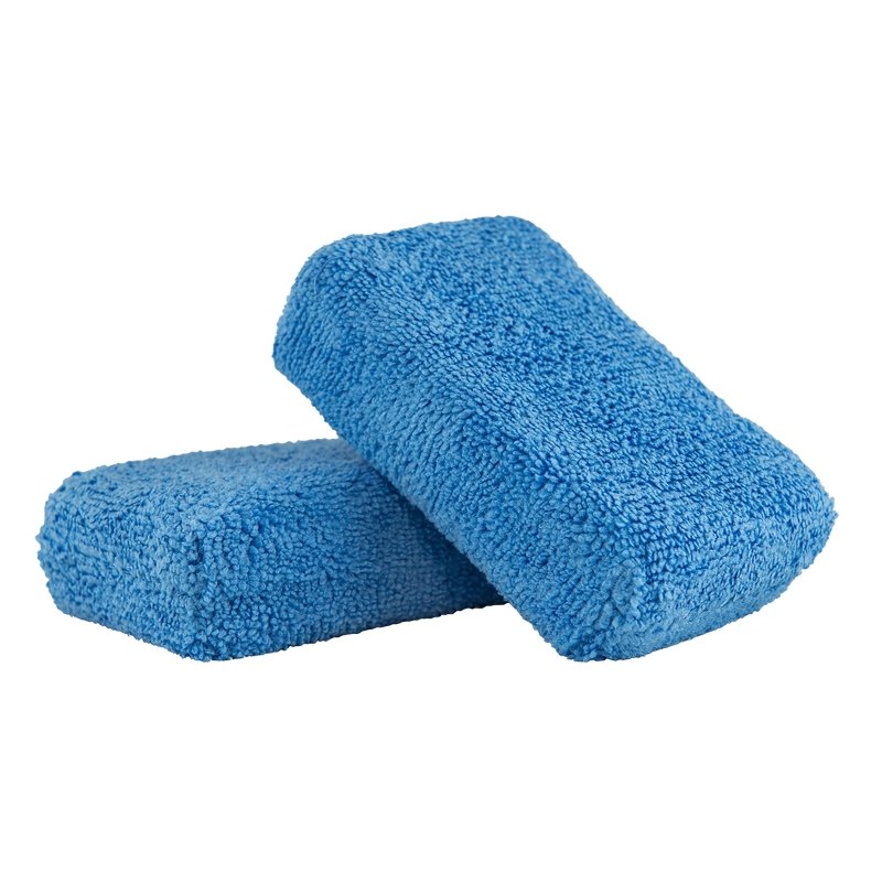 Chemical Guys Premium Grade Microfiber Applicators - 2in x 4in x 6in - Blue - 2 Pack (P24) - Dirty Racing Products