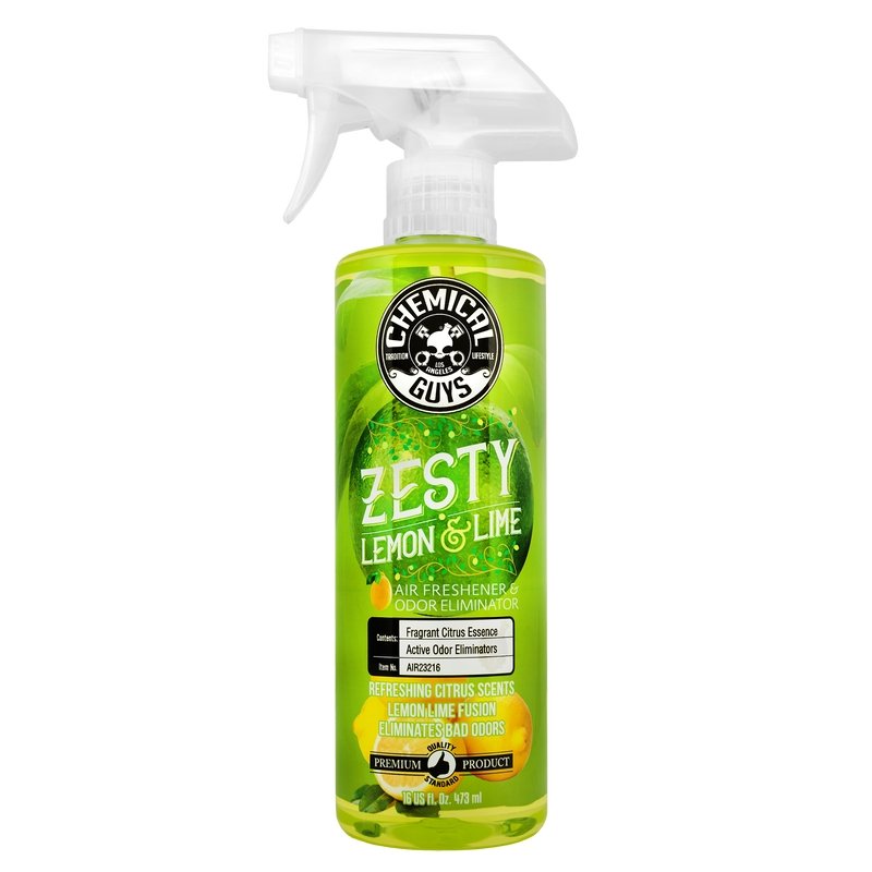 Chemical Guys Zesty Lemon Lime Air Freshener & Odor Eliminator - 16oz (P6) - Dirty Racing Products