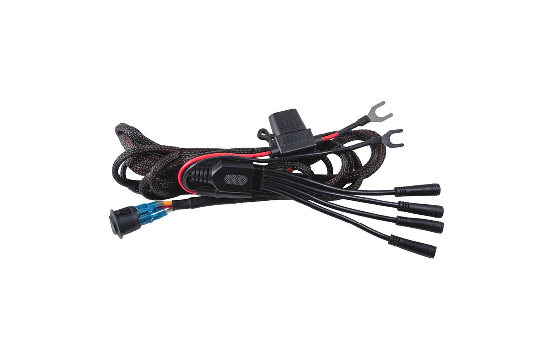 Diode Dynamics Stage Series Single-Color Rock Light M8 Wiring Harness - Dirty Racing Products