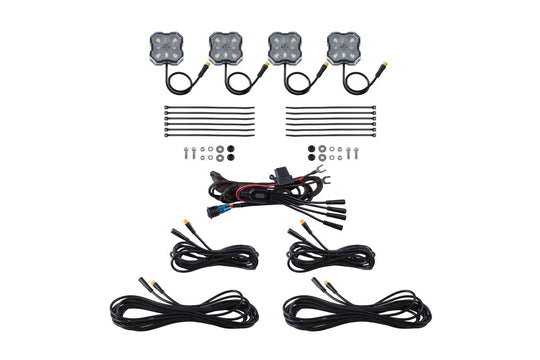 Diode Dynamics Stage Series Single-Color LED Rock Light (4-pack) - Dirty Racing Products
