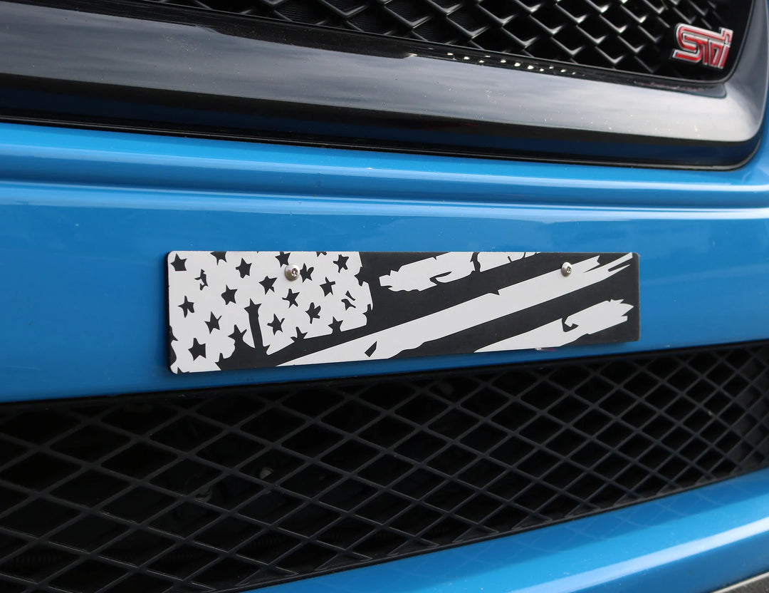 Billetworkz "AMERICAN FLAG - DISTRESSED" Plate Delete - Dirty Racing Products