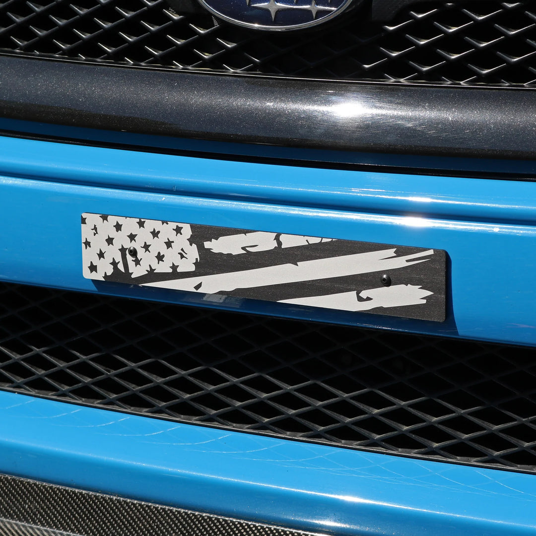 Billetworkz "AMERICAN FLAG - DISTRESSED" Plate Delete - Dirty Racing Products