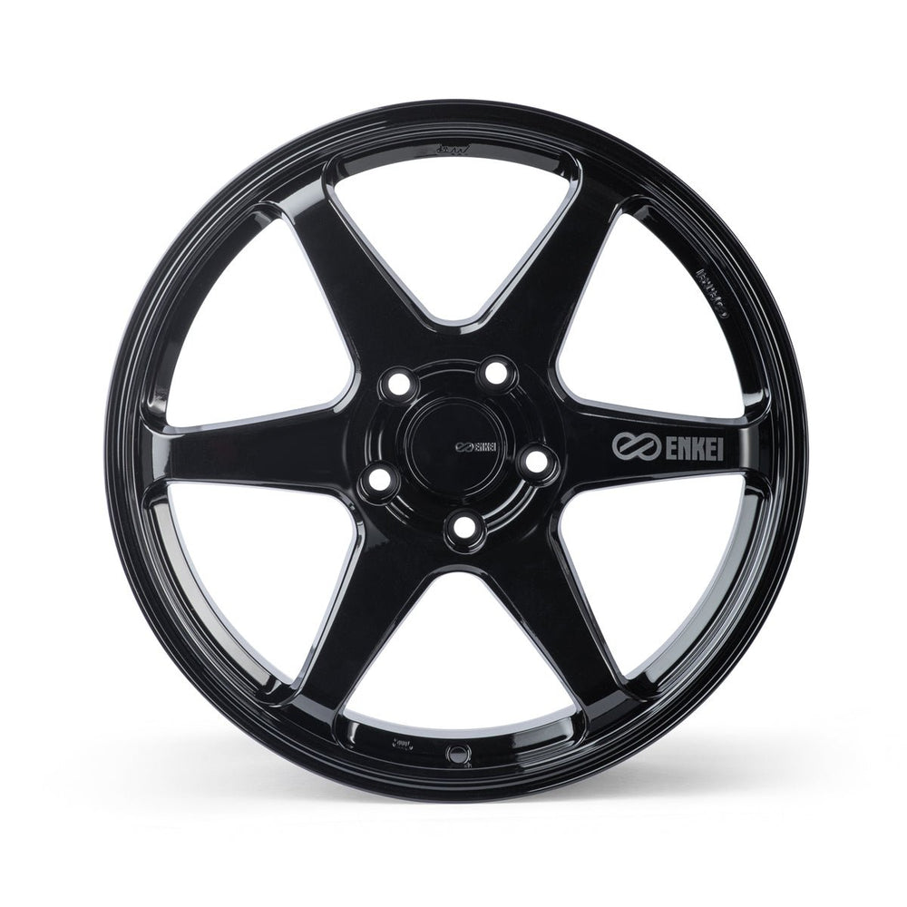 Enkei T6R 18x9.5 5x114.3 38mm - Gloss Black Wheel - Dirty Racing Products