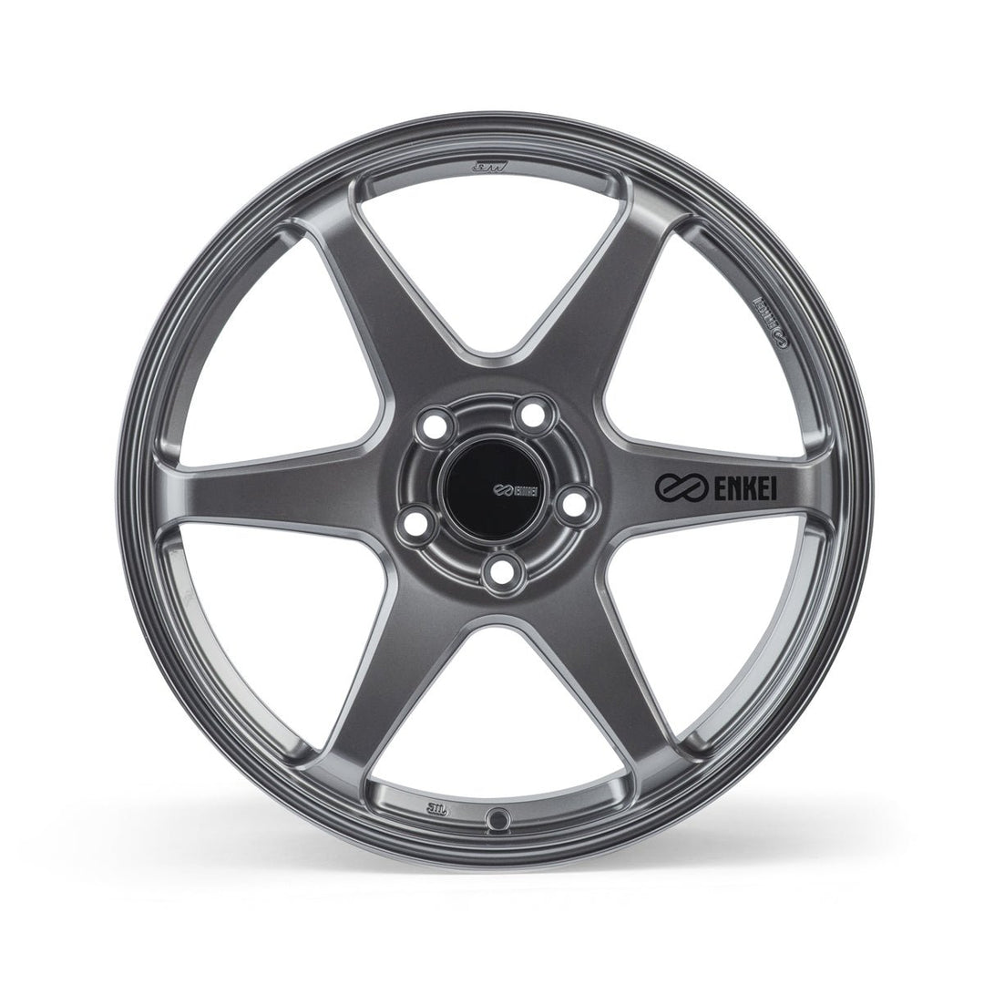 Enkei T6R 18x9.5 5x114.3 38mm - Gloss Gunmetal Wheel - Dirty Racing Products