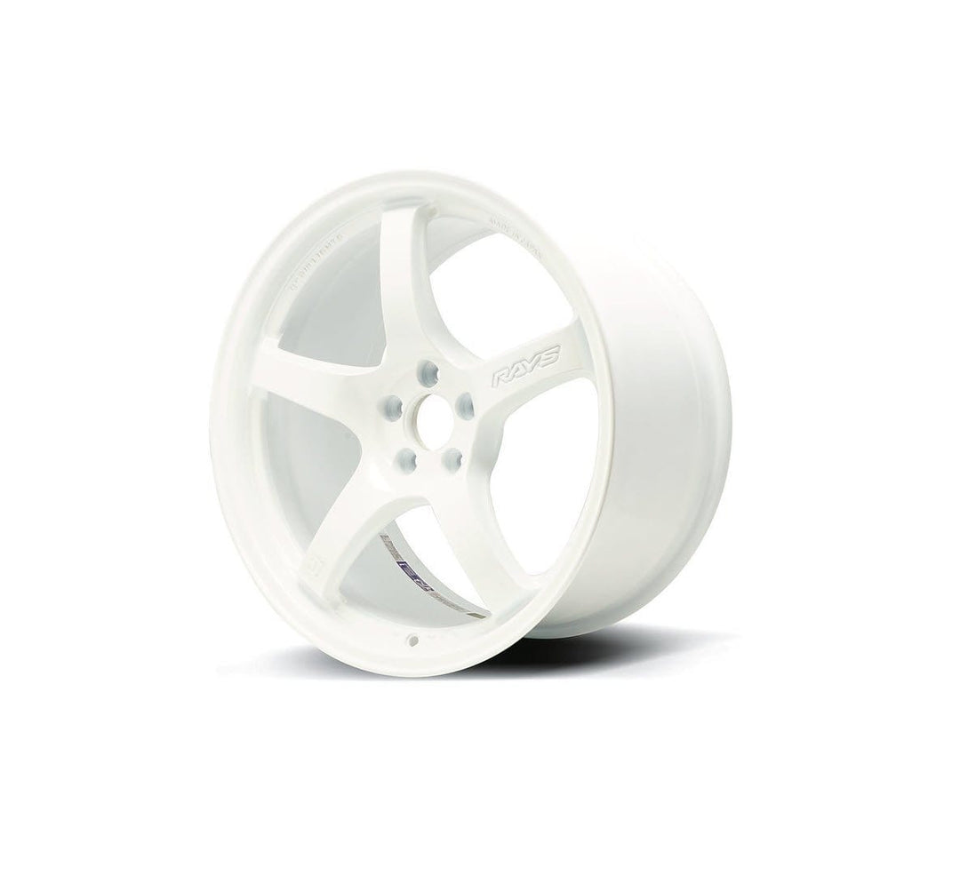 Gram Lights 57CR 18x9.5 5x114.3 38mm - Ceramic White Pearl Wheel - Dirty Racing Products