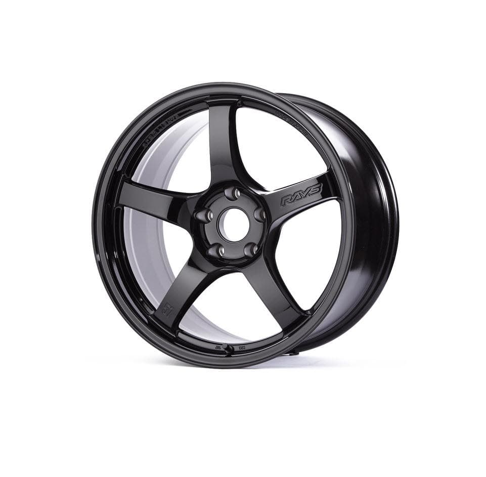 Gram Lights 57CR 18x9.5 5x114.3 38mm - Glass Black Wheel - Dirty Racing Products