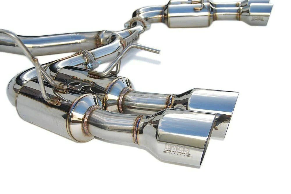 Invidia Gemini R400 Stainless Steel Catback Exhaust w/ Polished Quad Tips 2022 WRX - Dirty Racing Products