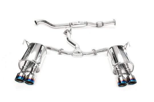 Invidia Q300 Stainless Steel Catback Exhaust w/ Titanium Double Wall Quad Tips 2022 WRX - Dirty Racing Products