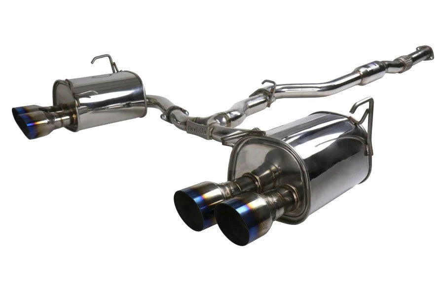Invidia Q300 Stainless Steel Catback Exhaust w/ Titanium Single Wall Quad Tips 2022 WRX - Dirty Racing Products