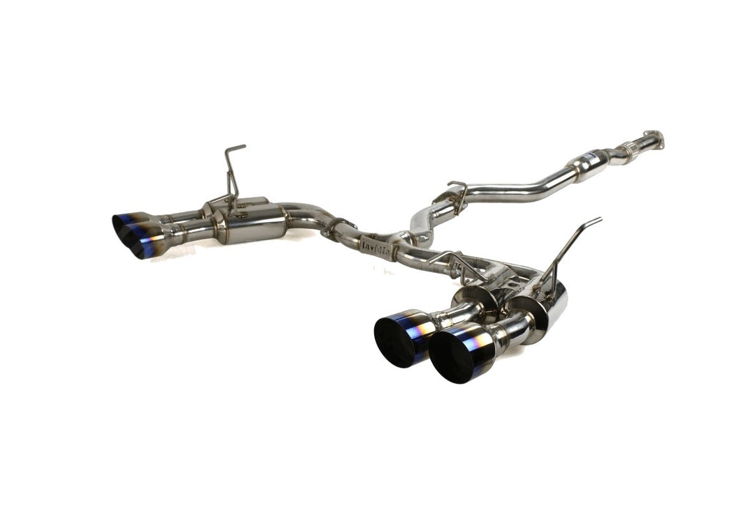 Invidia R400 Gemini Single Layer Cat Back Exhaust w/Titanium Burnt Tips Subaru WRX/STI 2015+ - Dirty Racing Products
