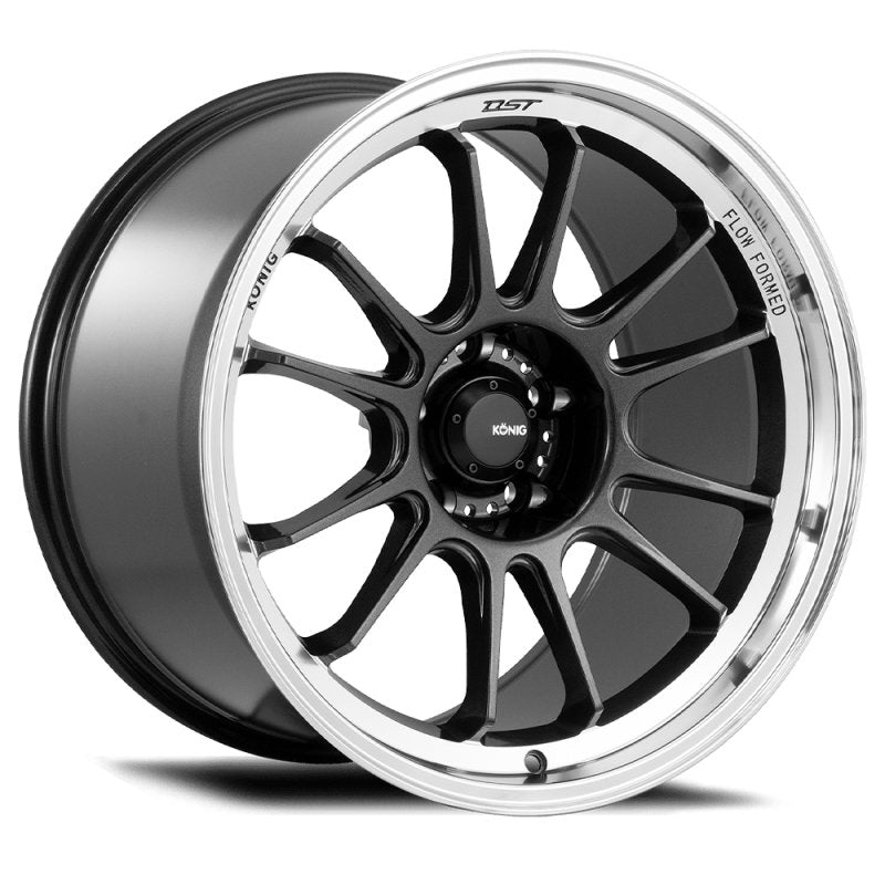 KÖNIG Hypergram 15x7.5 4x100 35mm - Metallic Carbon w/ Machined Lip Wheel - Dirty Racing Products