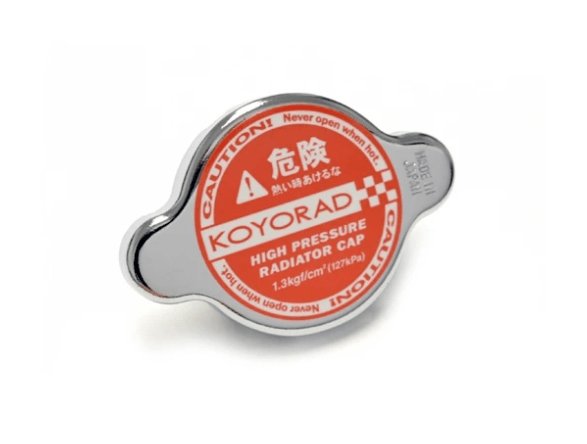 Koyo High Pressure Radiator Cap Hyper Red 1.3 Bar for Subaru | Mitsubishi | Nissan - Dirty Racing Products