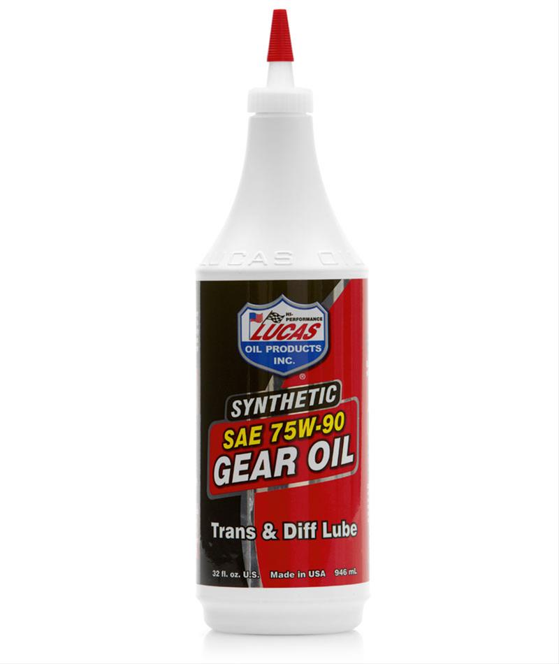 Lucas Oil Pure Synthetic Gear Oil 75W90 1QT - Dirty Racing Products
