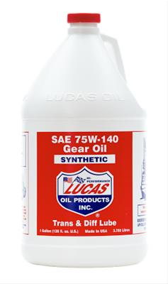Lucas Oil Pure Synthetic Gear Oil 75W140 1 Gallon - Dirty Racing Products
