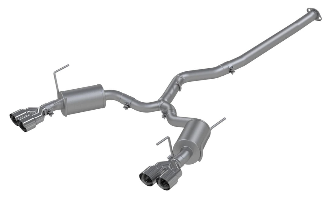MBRP Exhaust 3" Cat Back, Dual Split Rear Exit, T304, Street Version Subaru WRX 2015 - 2021 - Dirty Racing Products