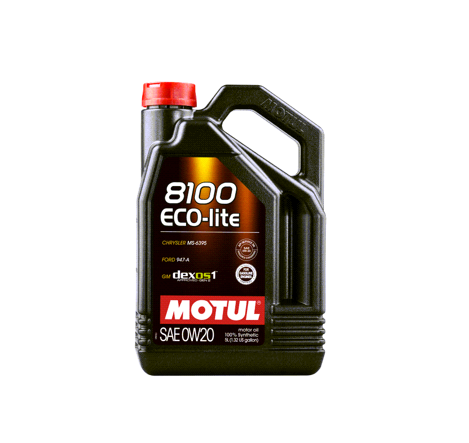 Motul 8100 0W20 ECO-LITE Synthetic Engine Oil - 5L - Dirty Racing Products