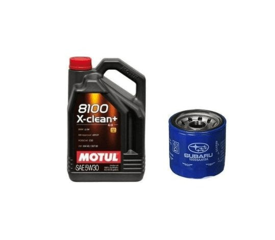 Motul 8100 5W30 X-CLEAN Plus Subaru Oil Change Kit (02-14 WRX/04-20 STI) - Dirty Racing Products