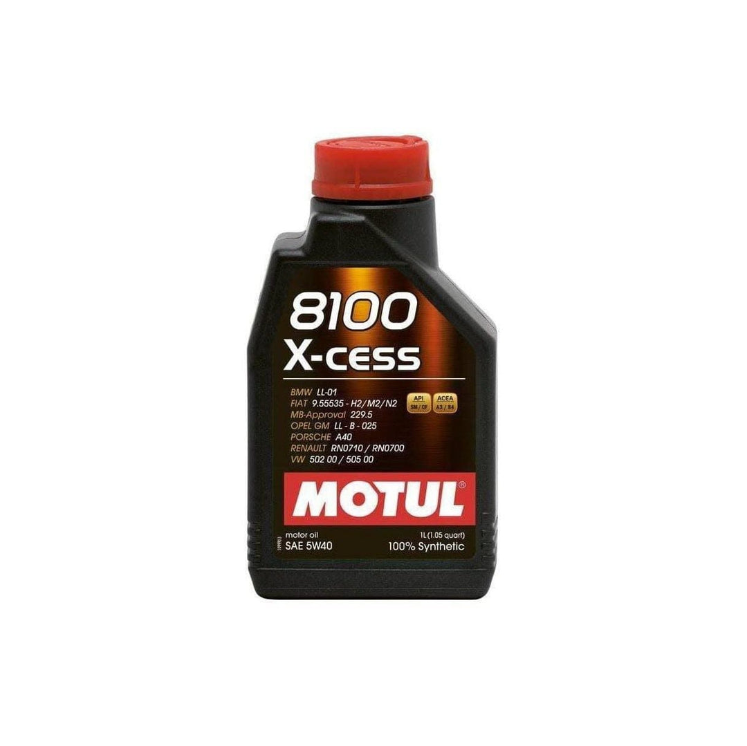 Motul 8100 X-CESS 5W40 Synthetic Engine Oil - 1L - Dirty Racing Products