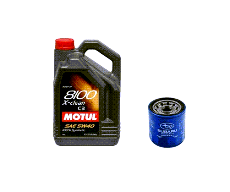 Motul 8100 X-CLEAN 5W40 Subaru Oil Change Kit (02-14 WRX/04-20 STI) - Dirty Racing Products