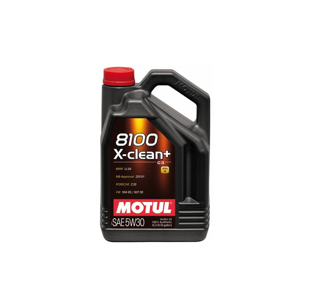 Motul Synthetic Engine Oil 8100 5W30 X-CLEAN Plus - 5L - Dirty Racing Products