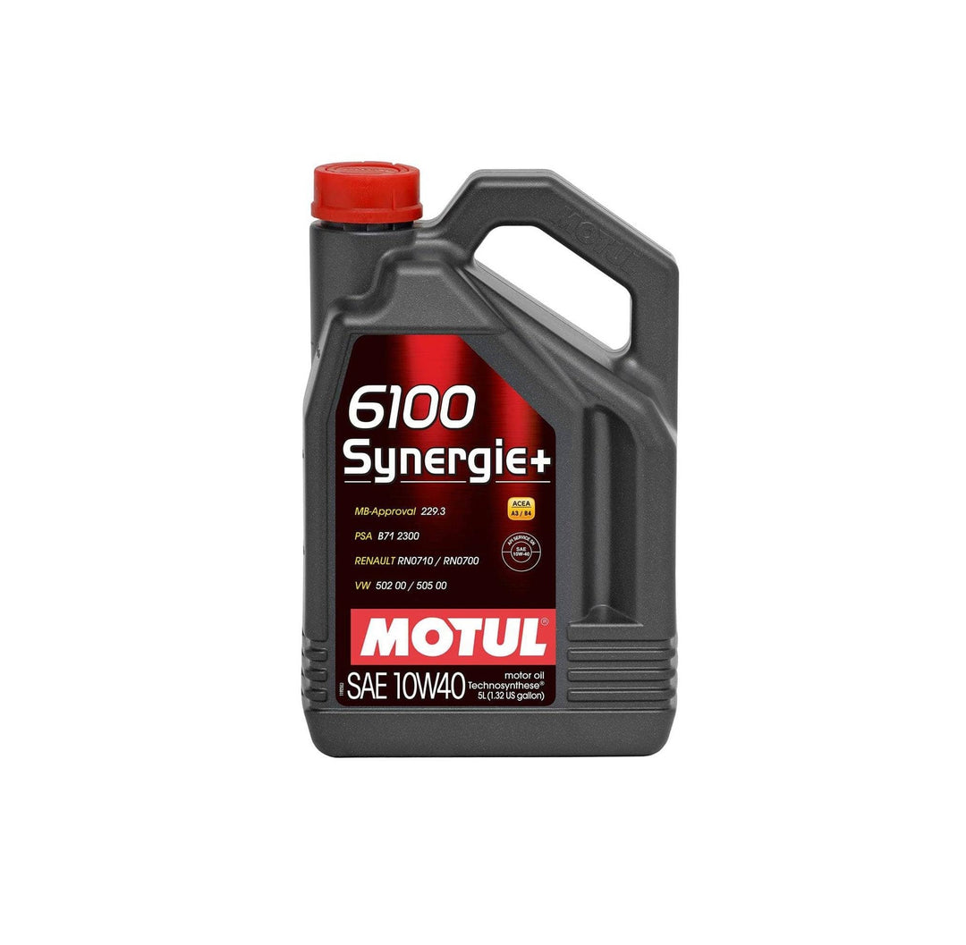 Motul Technosynthese Engine Oil 6100 SYNERGIE+ 10W40 - 5L - Dirty Racing Products