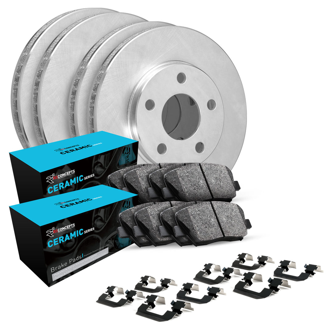 R1 Concepts E-Line Series Brake Rotor w/Ceramic Brake Pads Subaru Forester 2013-10, Impreza 2014-11, Legacy 2014-13, Outback 2014-13, WRX 2014-12 - Dirty Racing Products