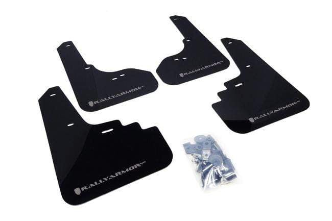 Rally Armor 2005-09 Subaru Legacy and Legacy Outback Black UR Mud Flap Silver Logo - Dirty Racing Products