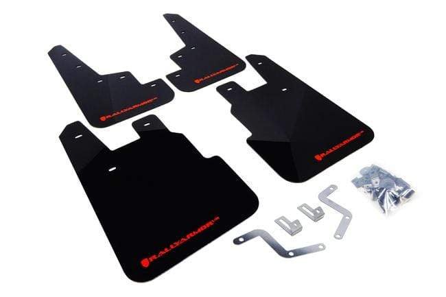 Rally Armor 2014-18 Subaru Forester Black UR Mud Flap Red Logo - Dirty Racing Products