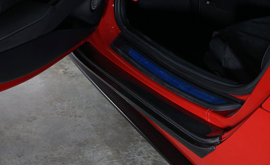 Revel GT Dry Carbon Door Sill Plates Outer Set for Toyota Supra 2020 - Dirty Racing Products