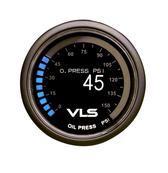 Revel VLS OLED Oil Pressure Gauge 52mm - Universal - Dirty Racing Products