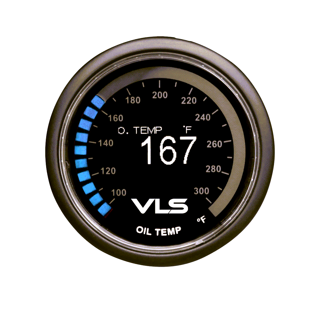 Revel VLS OLED Oil Temperature Gauge 52mm - Universal - Dirty Racing Products